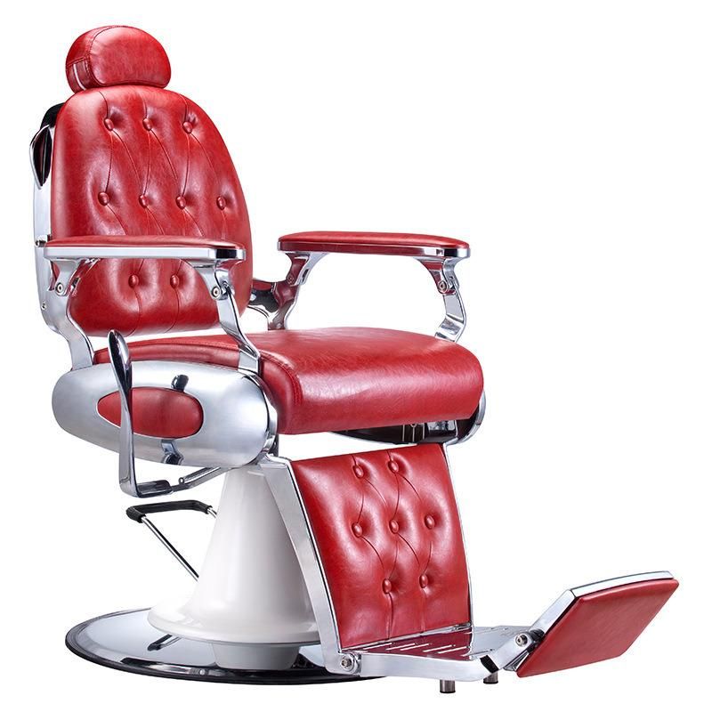 Hl-9258 Salon Barber Chair for Man or Woman with Stainless Steel Armrest and Aluminum Pedal