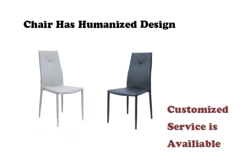 Modern Outdoor Faux Leather PU Dining Chair for Wedding Banquet Cafe Hotel Restaurant Home