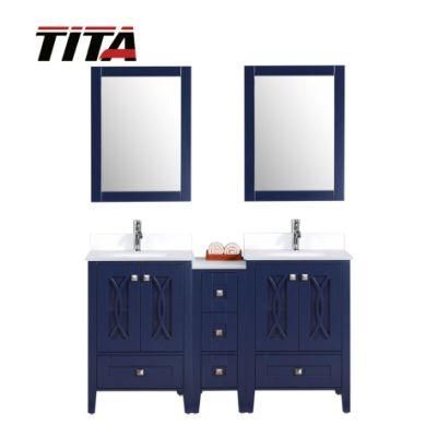 Frost Tempered Glass Bathroom Vanity T9315-60b