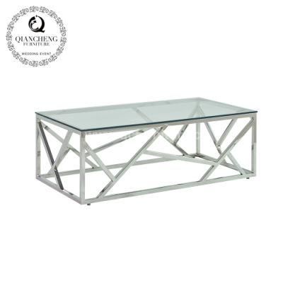 Home Modern Furniture Popular Glass Coffee Table Design for Wholesale
