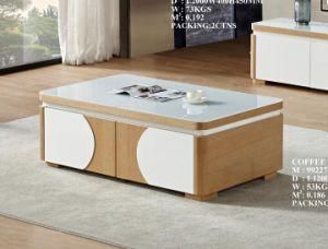 MDF Living Room Center Side End Tea Coffee Table Tempered Glass Modern Home Furniture