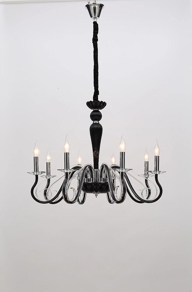 New Design European Style Classic Living Room Indoor Six Lights Glass Chandelier