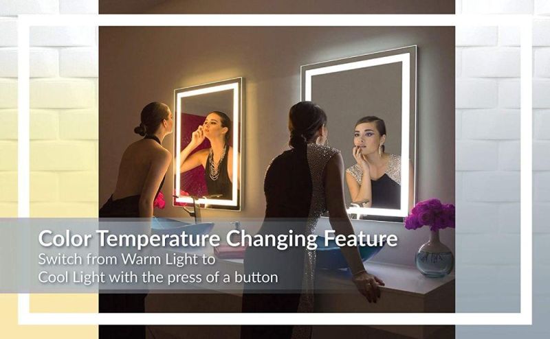 Hot Sale Bathroom Illuminated LED Mirror for Home and Hotel Decorative with Bluetooth & Dimmer