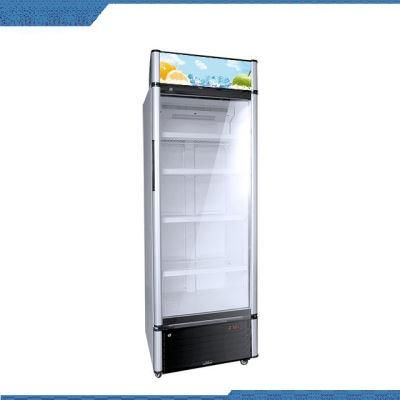 Factory Direct Price 260L Single Door Drink Upright Display Glass Door Drink Upright Showcase