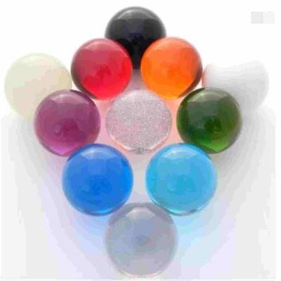 Colored Contact Ball 76mm Solid Glass Fushigi Balls Transparent Sphere for Home Decoration