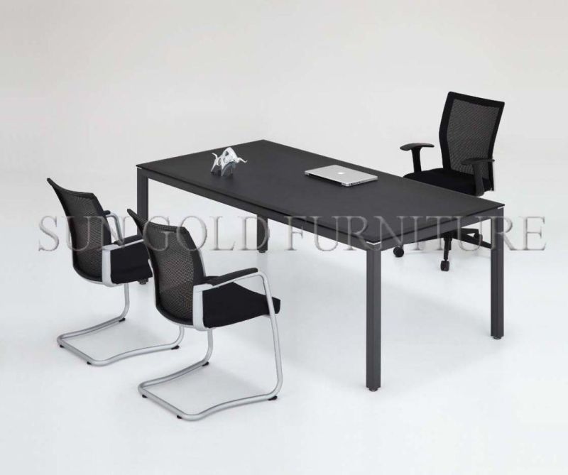 Hot Sale Black Office Small Conference Table (SZ-MT095)