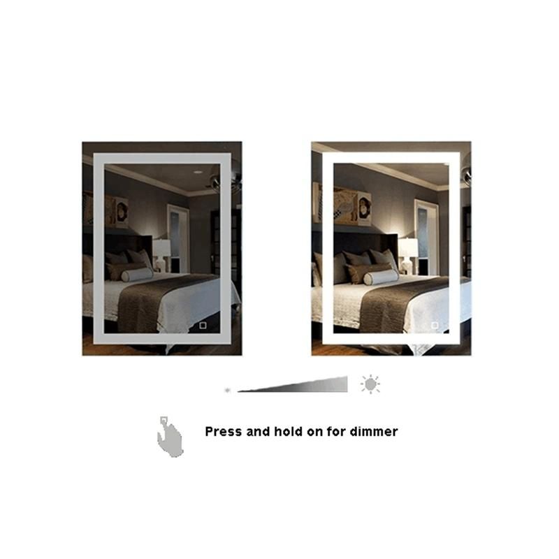 High-Quality LED Illuminated Mirror for Home Hotel Bathroom Decoration with Touch Sensor & Bluetooth