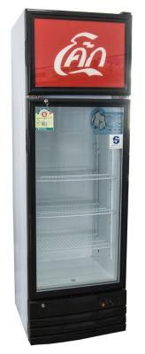 Chest Freezer Double Temperature Double Glass Door Supermarket Vertical Showcase