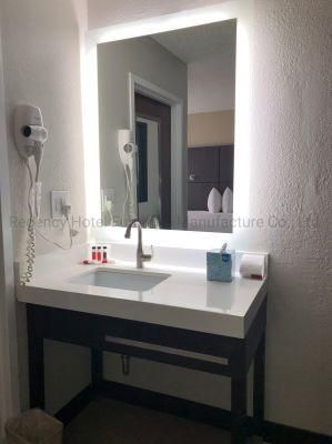 Custom Made LED Mirror Hotel Bathroom Furniture Wood Bathroom Vanity Cabinet Furniture