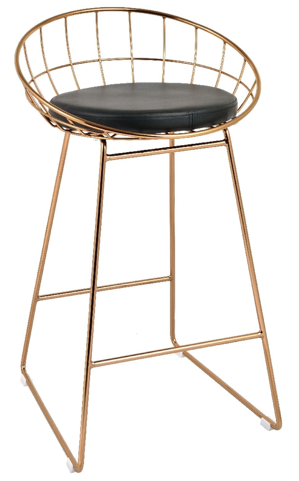 Factory New Design Wire High Counter Bar Chair Stool with Cushion