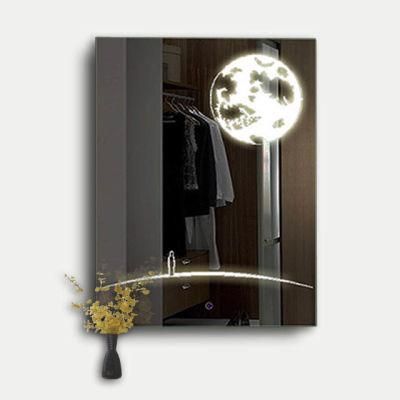 Beautiful Pattern Brightness Layout Black Glass Mirror Bar Wall Decoration