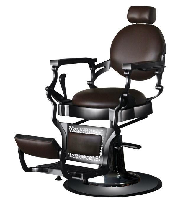 Hl-9257 Salon Barber Chair for Man or Woman with Stainless Steel Armrest and Aluminum Pedal