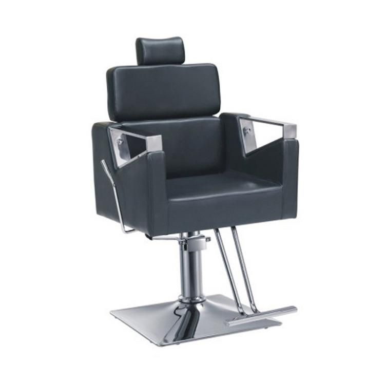 Hl-1185 Salon Barber Chair for Man or Woman with Stainless Steel Armrest and Aluminum Pedal