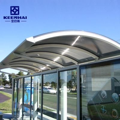 Modern and New Design Stainless Steel Bus Station Shelter