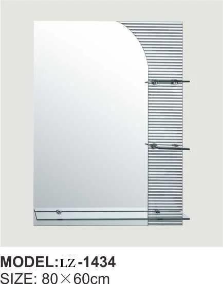 Modern High Quality Sliver Bathroom Mirror with Shelf Wall Mirror