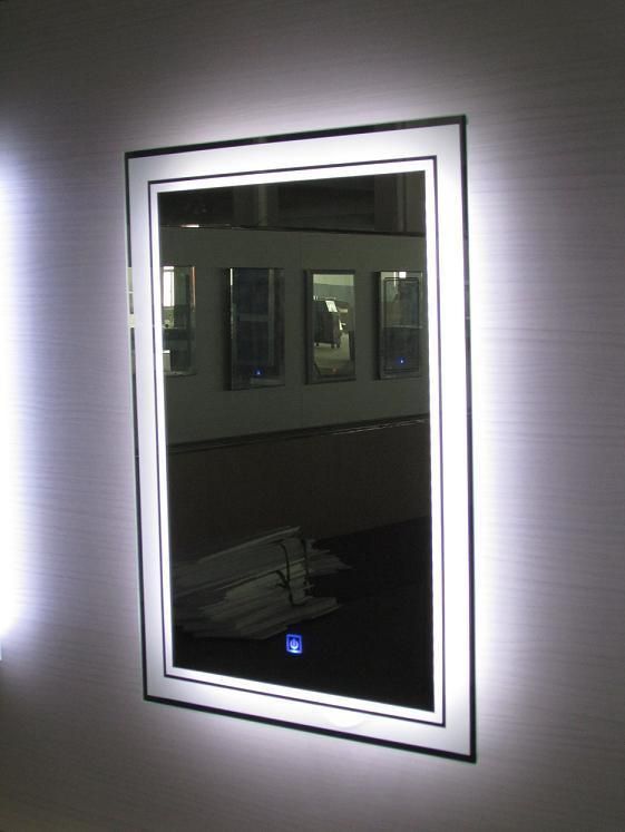 Fashion Decoration Wall Mounted LED Lighted Cosmetic Bathroom Mirror