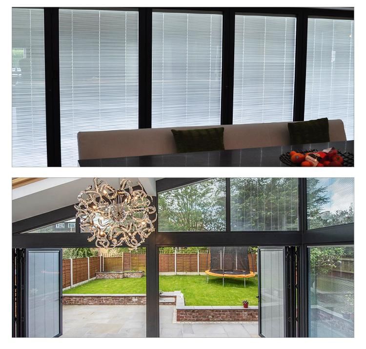 Office Window 25mm Curtain Horizontal Aluminum Venetian Blinds Inside Hollow Glass