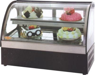 Cake Refrigerator Round Display Cooler Desk Bakery Showcase