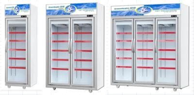 Supermarket Display Refrigerator Glass Door Freezer Display Cabinets Commercial Refrigerator for Frozen Food