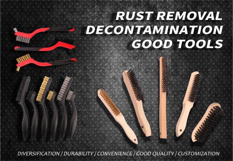 Rust Paint Metal Cleaner Wire Brush for Cleaning Welding Slag Rust