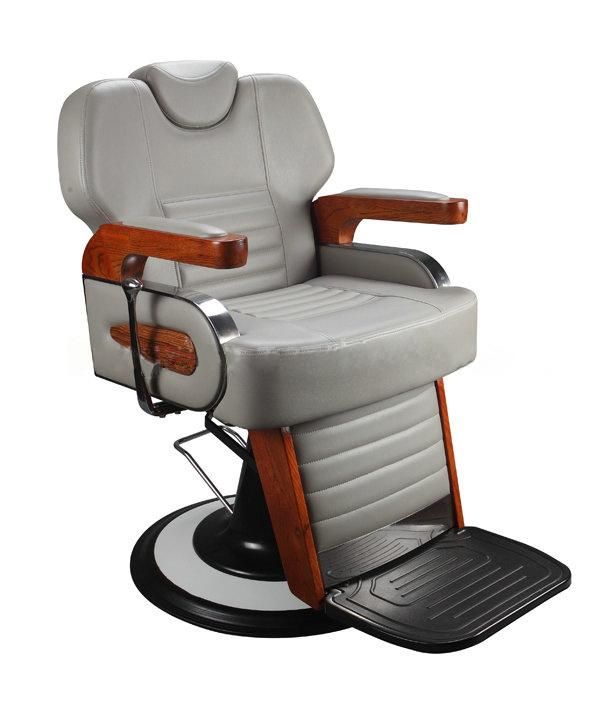 Hl-9303 Salon Barber Chair for Man or Woman with Stainless Steel Armrest and Aluminum Pedal