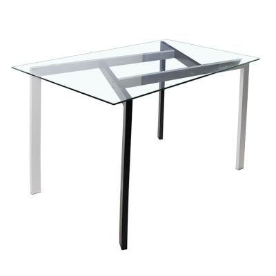 New Product Furniture Stylish Black Glass Dining Room Table