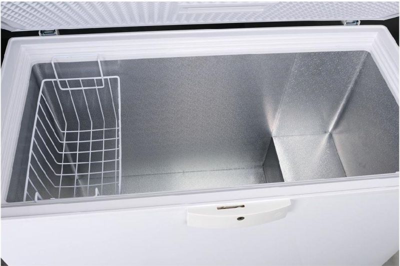 Large Arc-Shaped Glass Sliding Door Refrigerating Freezer Showcase for Super Market