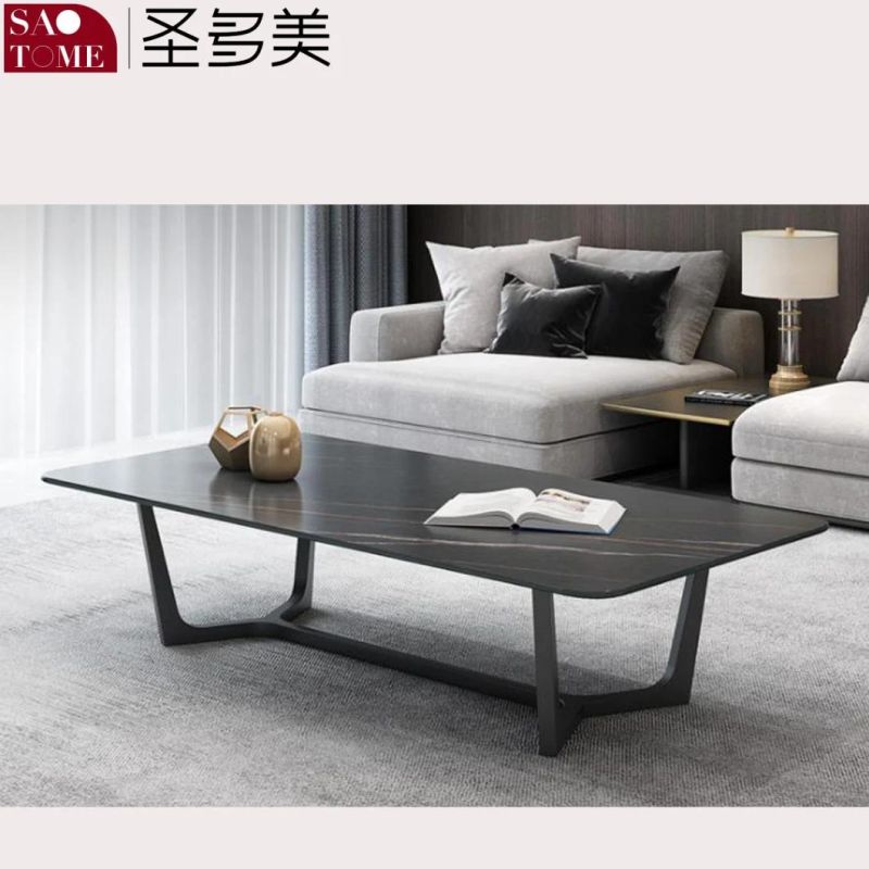 Simple Luxury Living Room Furniture Rectangular Slate/Marble Coffee Table