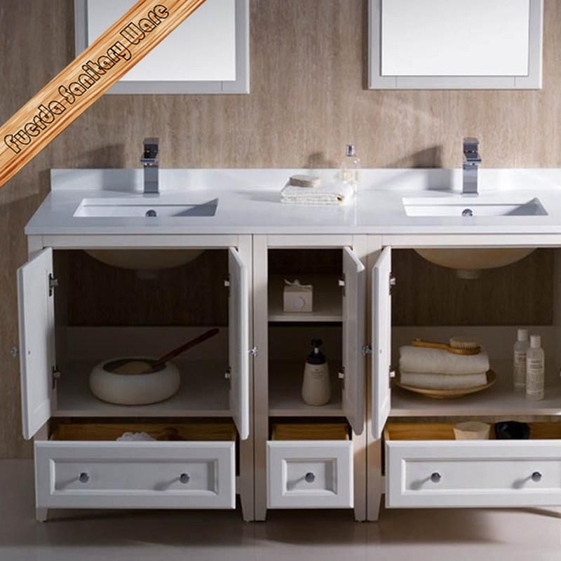 Fed-1072 60 Inch Hot Sales Double Sinks Modern Bathroom Furniture