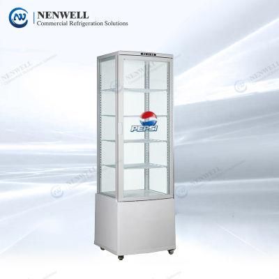 Commercial Beverage 4 Side Glass Display Showcase for Shopping Mall &amp; Supermarket (NW-RT235L-3)