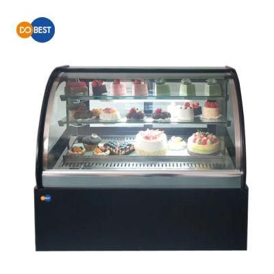 Counter Top Single Temperature Showcase Cake Display Cabinet/Bakery Pastry Cake Display Fridge