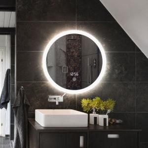Big Round Rectangle LED Mirror for Bathroom