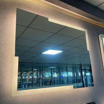 European-Style Large Customized LED Decorative Frameless Rectangle Bathroom Mirrors