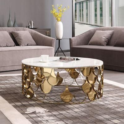 Unique Mirror Glass Top Coffee Table in Banquet