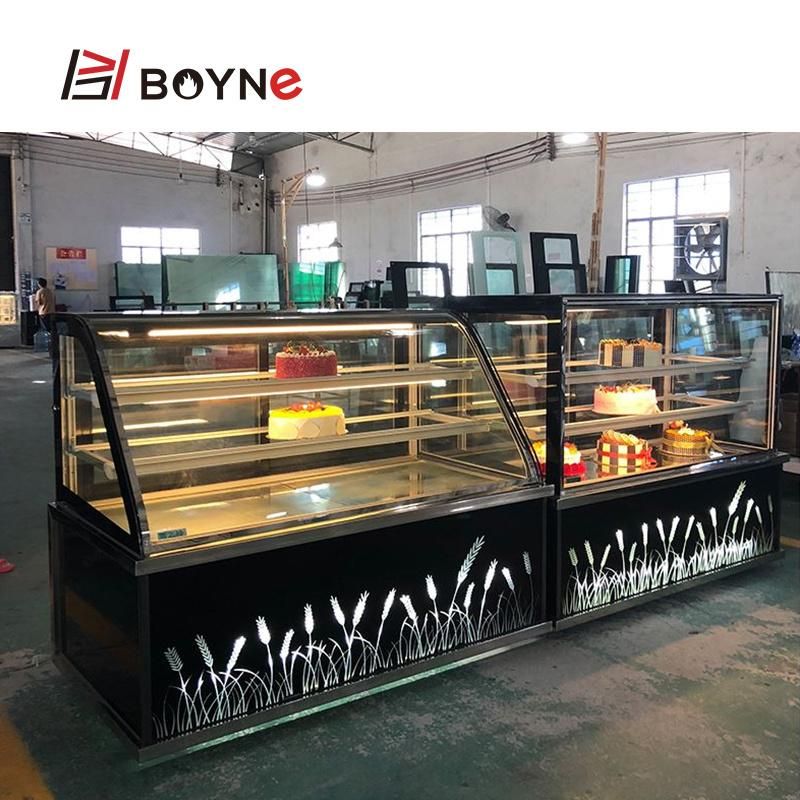 Commercial Bakery Equipment Cake Display Showcase Chiller Cabinet