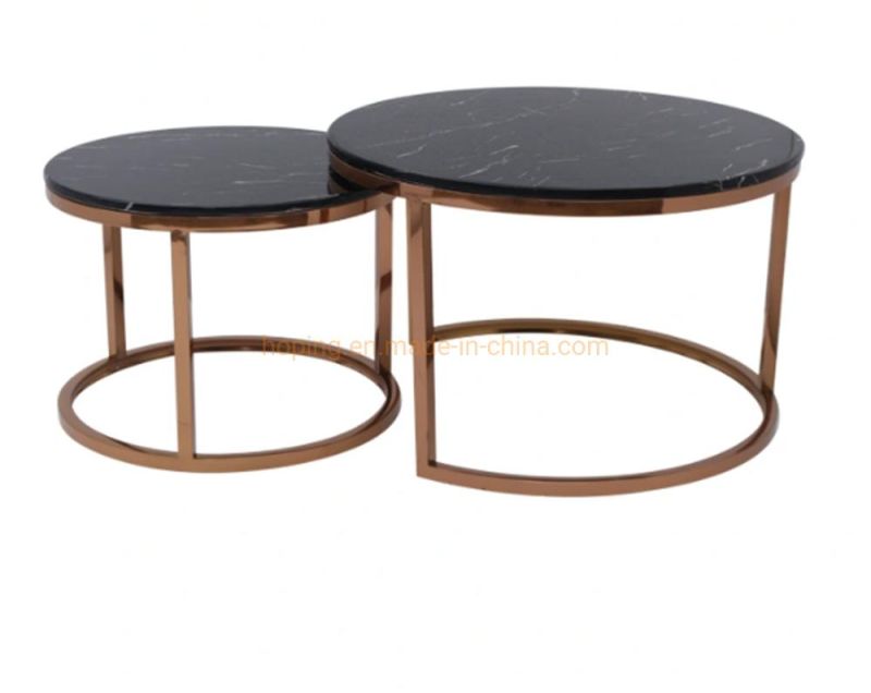 Chinese Factory Modern Clear Coffee Table Household Hotel Living Room Round Coffee Table