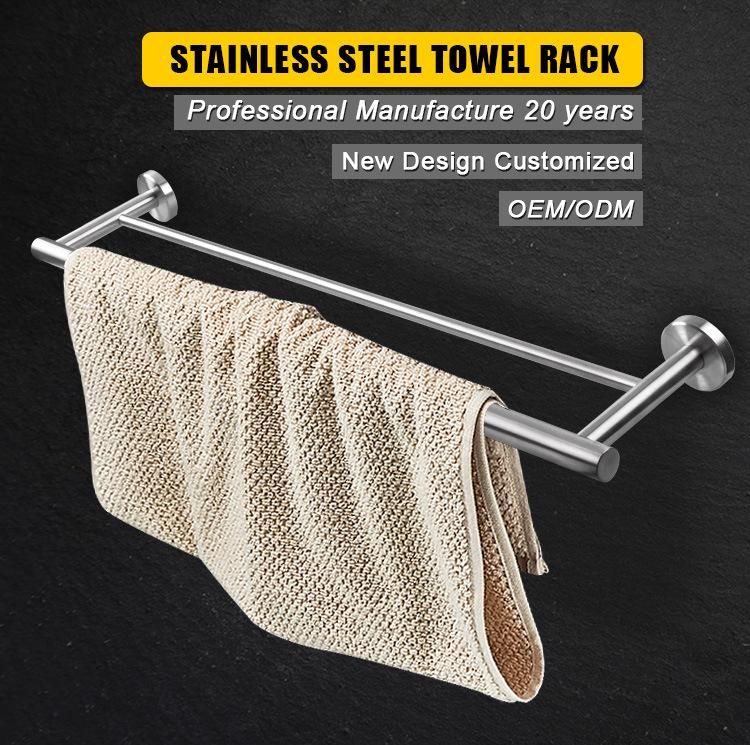 Stainless Steel 2 Tiers Foldable Bathroom Towel Rack