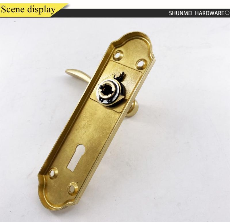 Spain Design for Brass Brass Lever Door Handle for Wooden Door