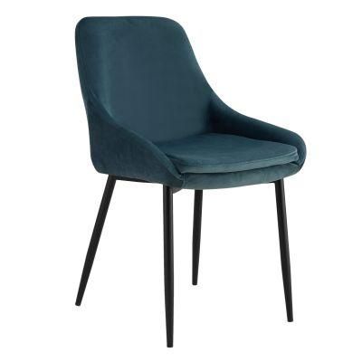 Modern Design Home Hotel Dining Room Chair Nordic Style Chair Fabric Velvet Seat Dining Chair