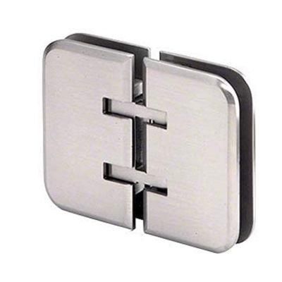 Estate 180 Series Brushed Nickel Glass-to-Glass Hinge