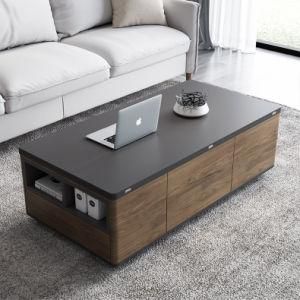 MID Century Modern Metal Aluminium Silver Matte Finished Modern Folding Living Room Coffee Tables Coffee Tables for Bedroom Home