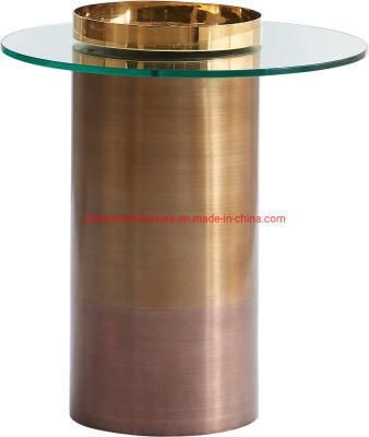 Glass Top Hote Luxury Living Room Furniture Coffee Side Table