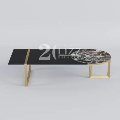 2022 Latest Modern Design Home Furniture Living Room Center Pattern Marble Low Coffee Table Economical Price