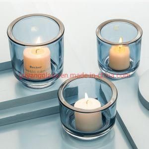 New Decorative Tealight Crystal Glass Candle Holder