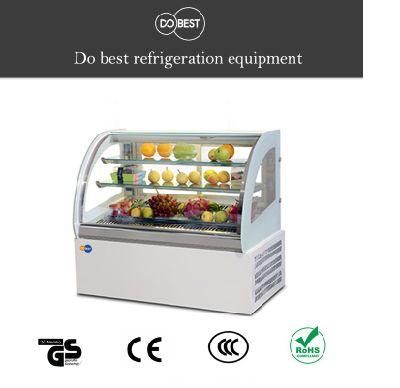 Cake Refrigerator Arc Glass Pastry Chocolate Cabinet Showcase Cooler Air Cooling Vertical Counter Cake Display Fridge