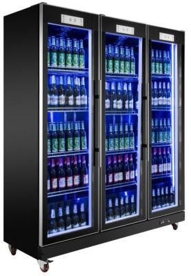 No Plastic Frame Glass Door High-End Beverage Showcase