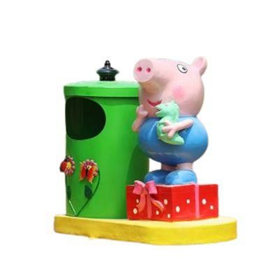 2022 Hot Selling Garden Decor Animal Outdoor Garbage Bin