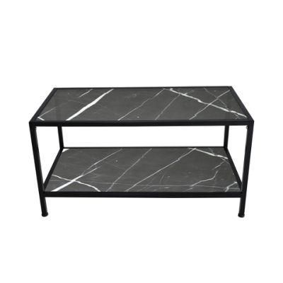Minimalist Home Office Furniture Tempered Glass Top Console Coffee Table