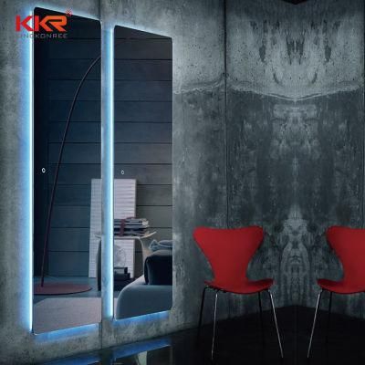 Customized Hotel Anti-Fog Glass Mirror Shower Decorative LED Mirror