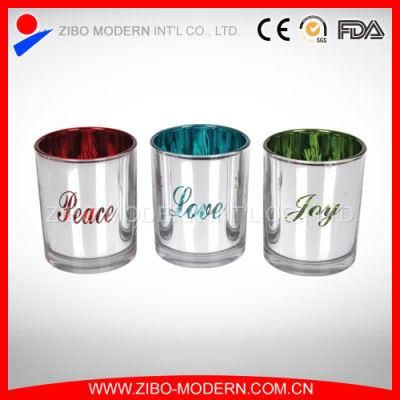 Nice Quality Decorative Electroplated Glass Candle Holder